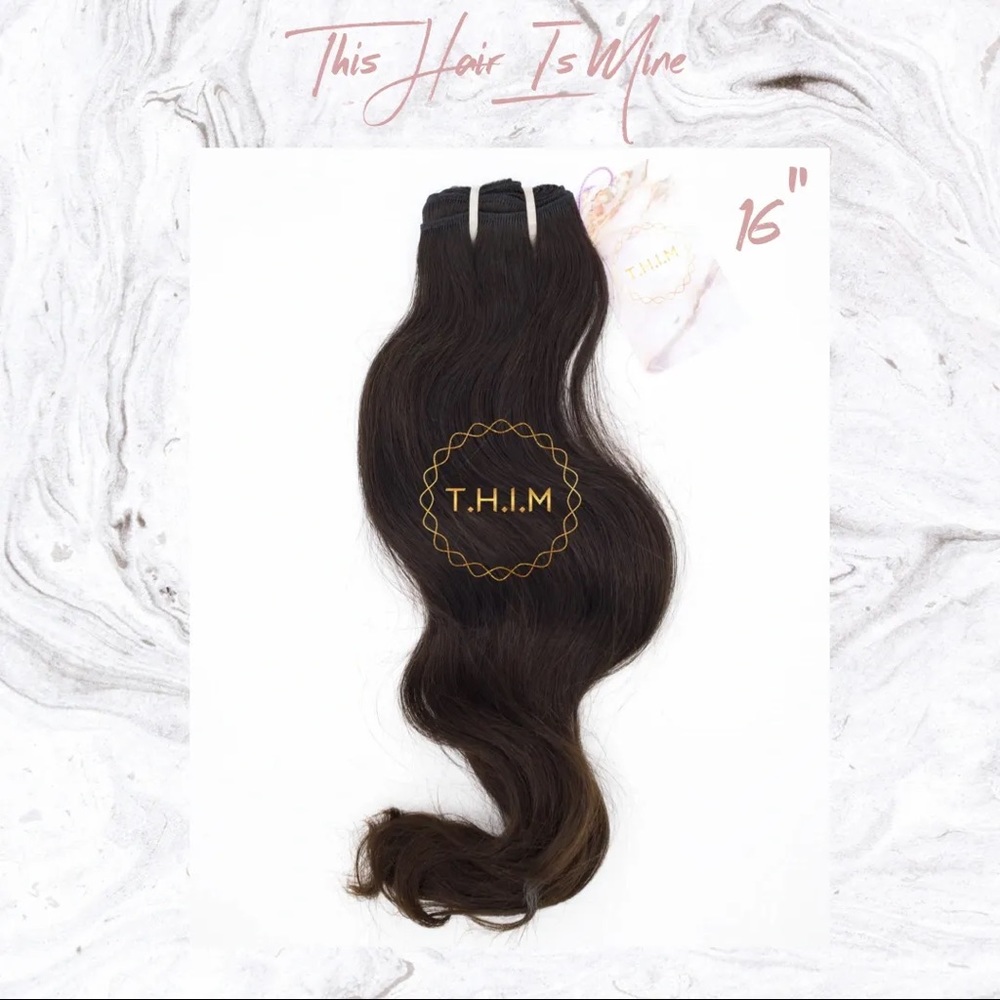 3 Bundles of 16” Unprocessed Indian Hair